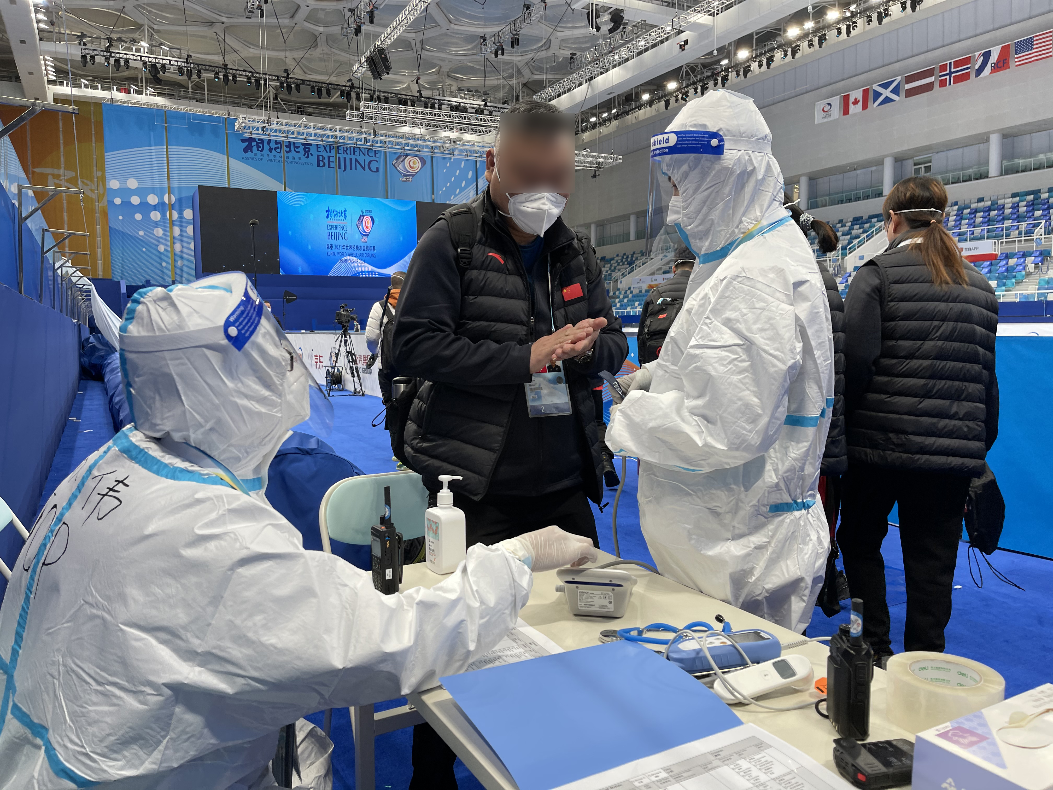 20220121-医院供图-医院供图-北京米兰长庚医院冬奥医疗保障队为2021年10月测试赛服务场景.jpg