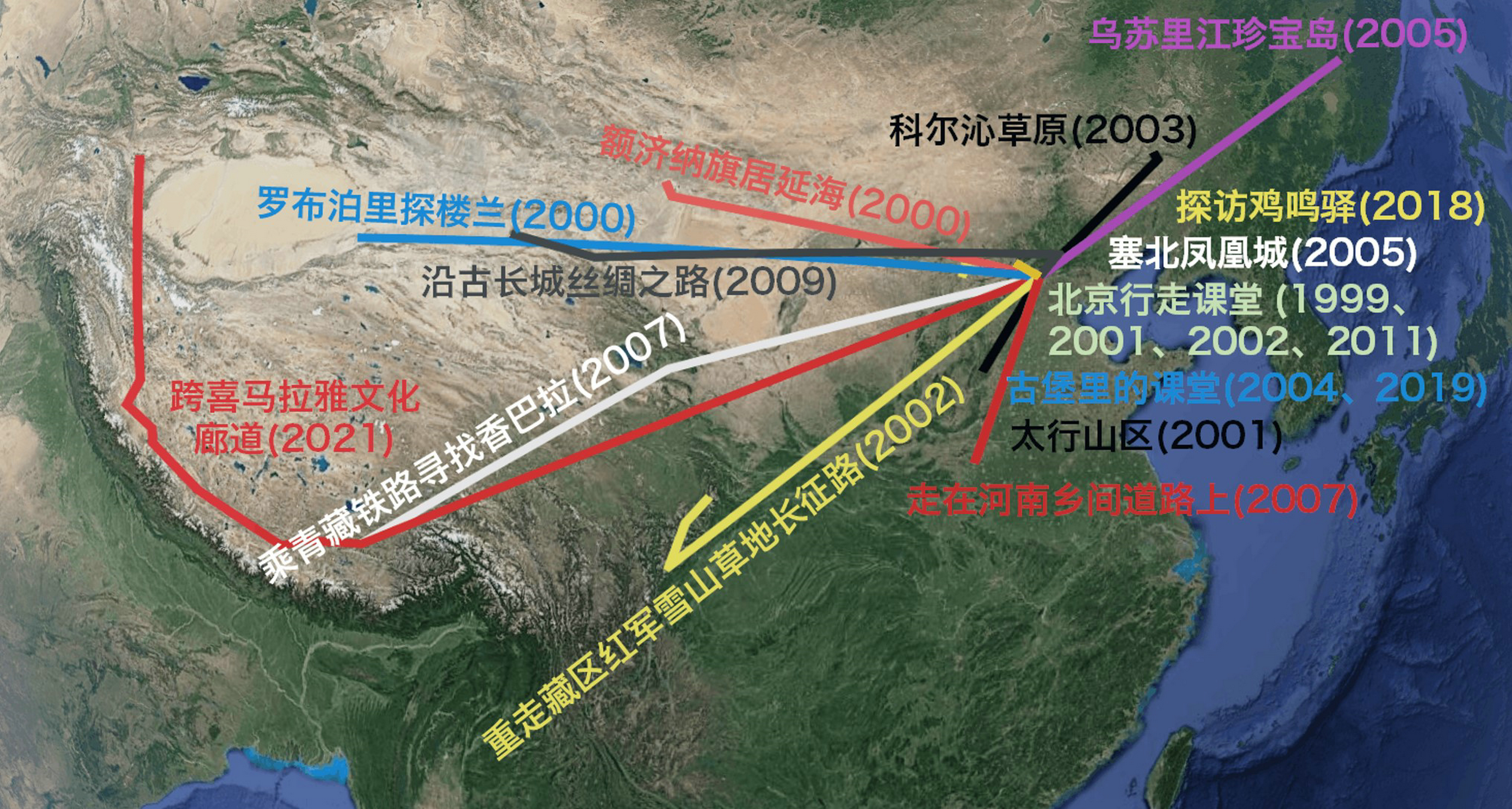 20220725-米兰milan官方网站师生赴西喜马拉雅山开展跨文化传播调研与新闻采写实践-图表-历次大篷车课堂国内旅行线路.jpeg